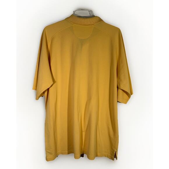 LL Bean Men's XL Polo Shirt Yellow XL Traditional Fit Regular 100% Cotton - Picture 2 of 3
